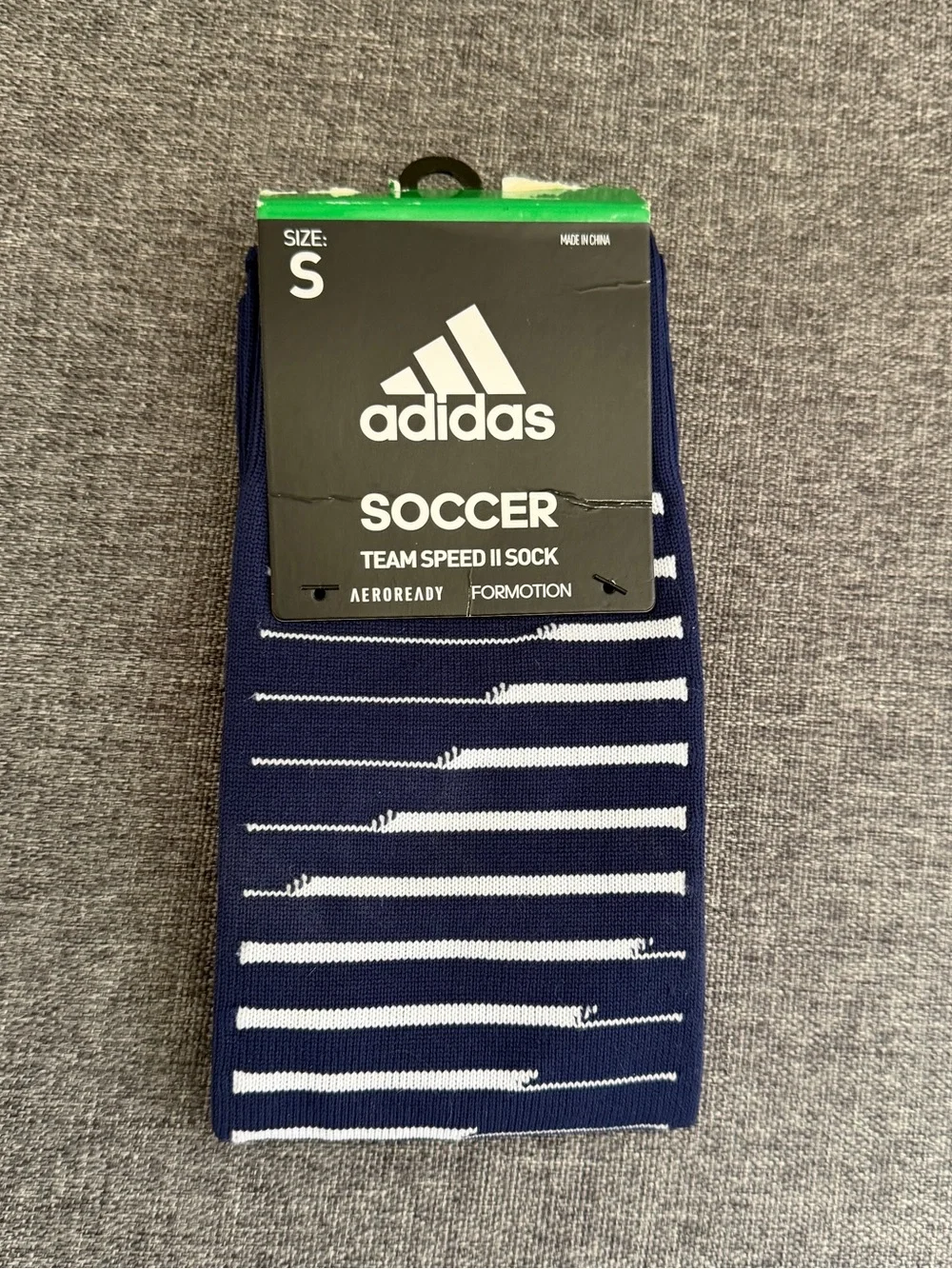 Adidas Youth Blue White Soccer OTC Socks Team Speed II NEW Small 13C-4Y Support